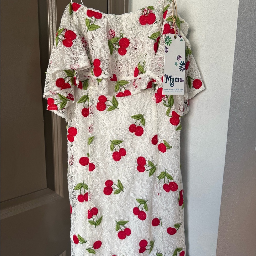 Show Me Your MuMu Rita Ruffle Mini Dress NWT - Picture 1 of 3